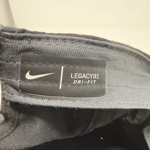 Nike Legacy91 Dri-FIT Adjustable Hat Black Embroidered Swoosh Cap 892651-010 - Picture 8 of 10
